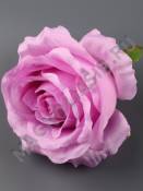 ***/ Роза бархатная крупная с шелковой серединкой 7 сл. 18 см. (К) (крас)