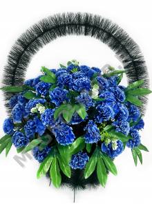 Корзина с гвоздиками выс.80/85см шир. 65см