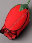 Бутон розы бархат 3сл 9,5см(крас тон-крас)